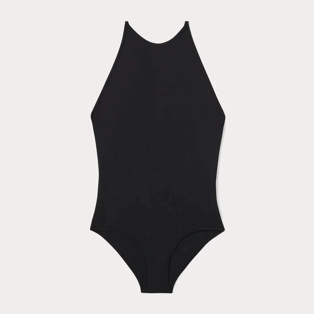 NEW TOTEME Black High Neck One Piece Swimsuit Size Medium - Picture 3 of 8